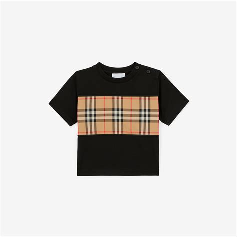 burberry t shirt vintage check|Vintage Check Panel Cotton T.